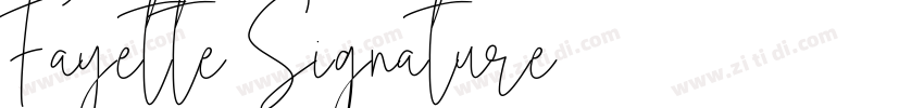 Fayette Signature字体转换